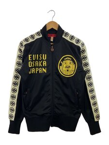 EVISU◆スカジャン/38/ポリエステル/BLK/無地