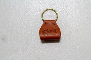 ギブソン 本革 レザー ピック入れ キーホルダー GIBSON PICK