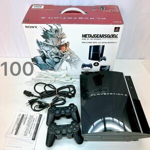 10AD141 1円〜 SONY ソニー PLAYSTATION3 プレステ3 メタルギアソリッド4 METALGEARSOLID ゲーム 元箱付属 40GB 中古 現状品 動作未確認