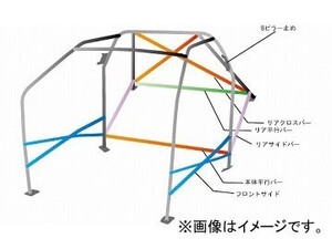 オクヤマ ロールバー 761 329 1 スチール ダッシュボード貫通 16P No.18 2名 ミツビシ ランサーEvo X CZ4A 4ドア ノーマルルーフ