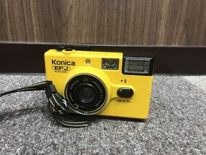 コニカ KONICA EFJ AUTO DATE イエロー コンパクトフィルムカメラ フィルムカメラ 