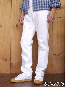 新品 シュガーケーン 12oz.ホワイトデニム 2021 スリムテーパードモデル W34 L30 SC42375 sugarcane whitedenim