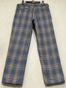 ※Supreme シュプリーム Work Pants Blue Plaid チェック ワークパンツ 総柄 30 　　　　　　　　　　　　 BJBD.AJ