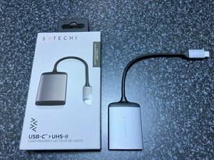 最新 Satechi USB-C アルミニウム UHS-II Micro/SDカードリーダー 高速データ転送 MacBook Pro Air iPad Mac mini iMac 24インチ M1 M2 M3