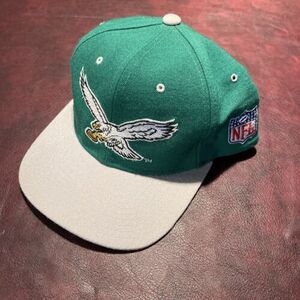 Vintage 90s Starter Fitted Hat Cap Philadelphia Eagles Wool Green Men’s 海外 即決