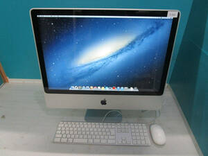 【1円スタート】apple iMac Early 2009 A1225 Core2Duo 2.66GHz/メモリ4GB/HDD500GB/Os X 10.8.5インストール済 管理番号I-341
