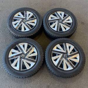 【5462】★【送料無料】★ 175/65R15 4本セット冬タイヤDUNLOP WINTERMAXX WM02バリ山【2020年】スチールホイール 15X5J PCD100/4H