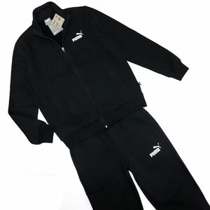 ★プーマ PUMA 新品 メンズ 裏起毛 スウェット ジャケット パンツ 上下セット スーツ ウェア 黒 XXLサイズ [SET678452-01-XXL] 五 零★QWER