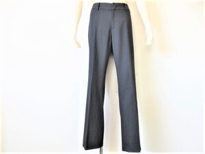 ■新品同様 上質美品【LES MUES】レミュー AOKI パンツ 大きなサイズ 13号 LL XL 送料185円 通勤 ネイビー ビジネスパンツ 大柄な方に p966