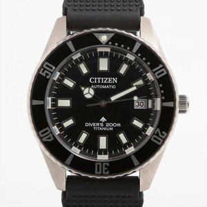 ■ 1円 ～ 正規 中古 定価10.7万■ シチズン CITIZEN ■ プロマスター NB6021-17E メカニカルダイバー ブラック ■箱保 黒 機械式 自動巻き