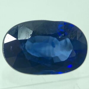 ソ付き!!1円〜!!◆天然サファイア　0.76ct◆d 約6.39×4.18×2.96mm ルース 裸石 宝石 コランダム サファイア sapphire w3 158