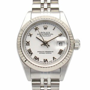 ロレックス デイトジャスト Y番 ブランドオフ ROLEX K18WG（ホワイトゴールド） 腕時計 WG/SS 中古 レディース