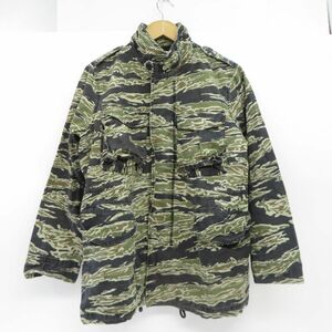 132 DENIME ドゥニーム タイガーカモ ミリタリージャケット 迷彩 Mサイズ ※中古