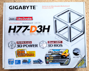 GIGABYTE GA-H77-D3H (rev. 1.0) CPU(i5-2500):メモリ8GB(2GB×4枚)付き　ジャンク扱い