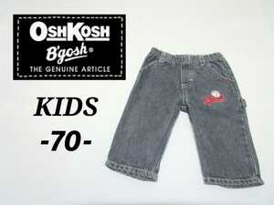 送料￥210 子供70 OSHKOSH ショートデニムパンツ