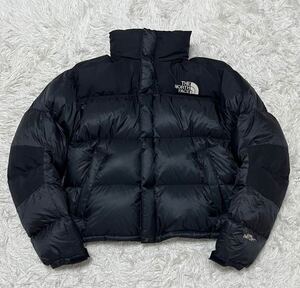 「1円」90s ノースフェイス　ダウンジャケット　ヌプシ　フード収納可能　ブラック系　M THE NORTH FACE ヌプシジャケット　L相当