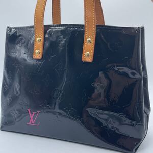 LOUIS VUITTON リードPM M91993 ヴェルニ MI1014黒紫 ハンドバッグ ルイヴィトン