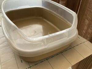 24E05-01 猫用 トイレ コーナン キャットトイレ スクエアワイド ブラウン 現状品 引取可 大阪