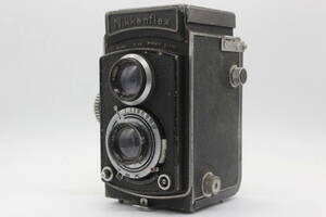 【訳あり品】 Nikkenflex H.C Nikken Liichter 7.5cm F3.5 二眼カメラ s8362