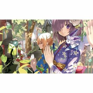 C90 フロンティアゲーム プレイマット マシュ・キリエライト＆アルトリア 正月Ver プレマ マウスパッド 茨乃 Fate/Grand Order FGO