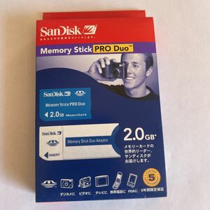 未開封 SanDisk サンディスク メモリースティック 2GB MemoryStick Pro Duo デジカメ デジタルカメラ メモリーカード 新品 未使用