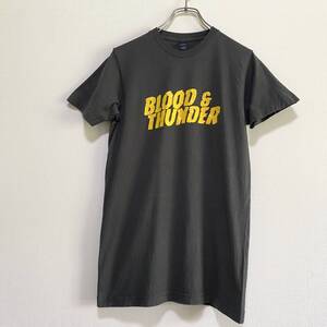 アメリカ古着　BLOOD & THUNDER　半袖　Tシャツ　Sサイズ　コットン　プリント　tultexタルテックス【P258】