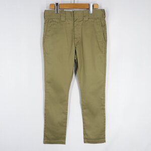 未使用 Dickies ディッキーズ WD588228 TCツイル ナローパンツ 9分丈 カーキ Size 28 #29580 アメカジ カジュアル ワーク