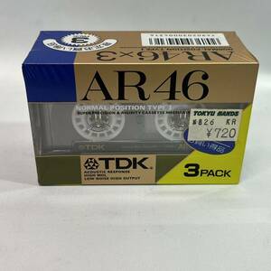 ★1円〜 未開封！ TDK AR46 ノーマルポジション 3巻 カセットテープ
