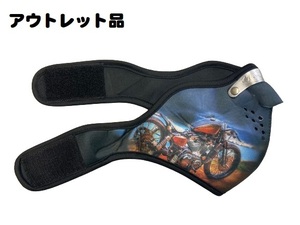 【売り切り商品！セール！】MASCA　ネオプレン ハーフフェイスマスク　バイク柄　防寒　花粉　防塵