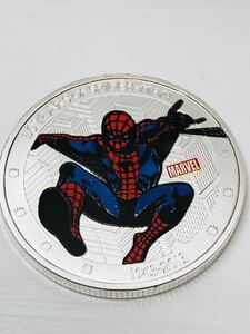 GU70アメリカ記念メダル マーベル スパイダーマン チャレンジコイン 美品 外国硬貨 海外古銭 コレクションコイン 貨幣 重さ約29g