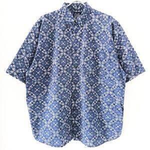 ■激レア■90s OLD GAP 万華鏡 総柄 ボタンダウン 半袖シャツ L オールド ギャップ アロハシャツ ビンテージ