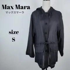 【a1131】MaxMara WEEKEND 美品 リネン ラミー シャツ 黒