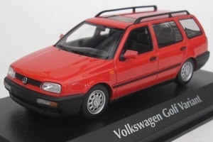 【未開封!】Ж PMA ミニチャンプス 1/43 フォルクスワーゲン Volkswagen 1997 ゴルフ Golf Type III ワゴン Variant レッド Red MINICHAMPS