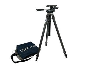 GITZO/ジッツオ 三段 アルミ三脚 G312+雲台 G1370 フランス製 ケース付き カメラ機材 カメラアクセサリー 現状品 (48765NH1)