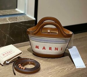 MARNI マルニ バッグ ハンドバッグ レディース カジュアル ミニ ショッピング 画像通り