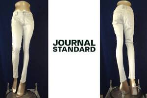 二点落札で送料無料！ J102 JOURNAL STANDARD ジャーナルスタンダード 綿 パンツ 36 グレー M レディース ボトムス　コットン