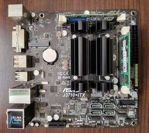 中古 ASRock J3710-ITX(Pentium J3710 onboard) + 16GB(8GB×2枚)メモリ(DDR3L-1600 SO-DIMM) + 120W電源