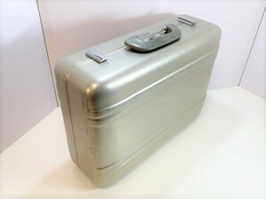 希少の銀ハリ 50s HALLIBURTON ゼロハリバートン ビンテージスーツケース 中・内装綺麗　（ZERO ミッドセンチュリー） #4832