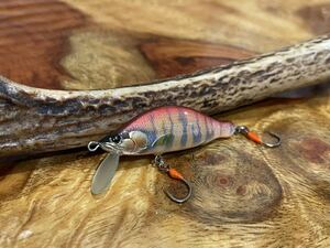 T.C.G Handmade Lures 45s No.5 ハンドメイドミノー アワビ貼り ハンドメイドルアー