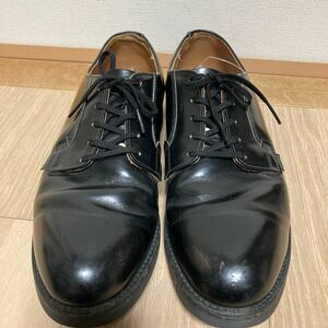 【希少】REDWING レッドウィング 101 プリント羽タグ ポストマン ブラック サイズ9.5B ヴィンテージ オックスフォード ベックマン 米国製