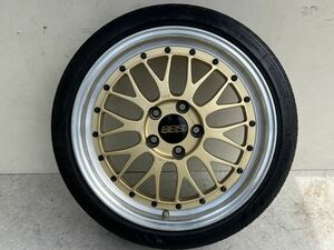 ★希少品！当時物★BBS LMP 074 17in 8j +40 pcd114.3 ナンカン205/40/17 スカイライン シルビア チェイサー アルテッツァ カスタム 旧車