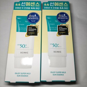 新品 ２個セット サイニック SCINIC エンジョイスーパーマイルドサンブロック 50ml SPF 50+ PA++++ 日焼け止めUVカット韓国製 送料無料