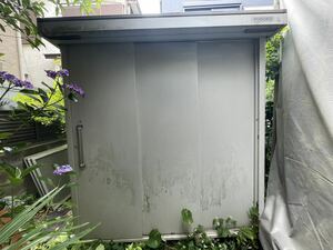 【埼玉・解体済】ヨド物置 横214×奥行214×高さ236cm 倉庫 スチール物置 収納庫 DIY YODOKO 直接取引 エルモ LMA-2222H LMD-2222H 背高