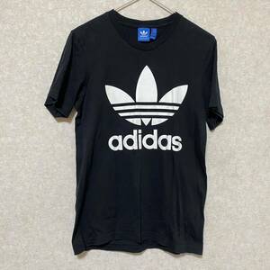 adidas オリジナルス ロゴTシャツ ブラック S ユニセックス 黒 白