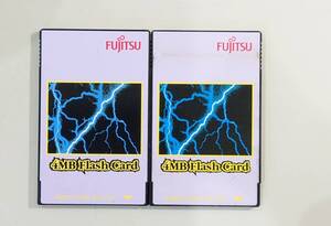 KN2885 【現状品】 Fujitsu 4MB Flash card 2枚セット