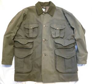 USA製 FILSON フィルソン Style 466 Green Cotton Hunting Field Jacket Waterfowl Coat ハンティングオイルジャケット