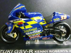 ixo 1/24 スズキ GSV-R SUZUKI GSV R #10 ケニーロバーツJR 2002 MotoGP　