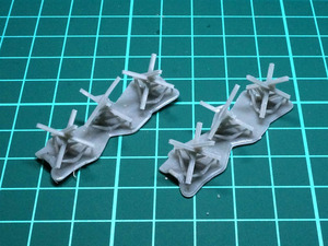 1:144 144 Tank Traps (3個セット) X 2 (レジンキット)　未組み立て・未塗装 CGD