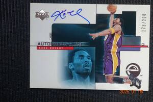 Kobe Bryant 2000-01 Upper Deck e-Card1 　Autographs #173/200　