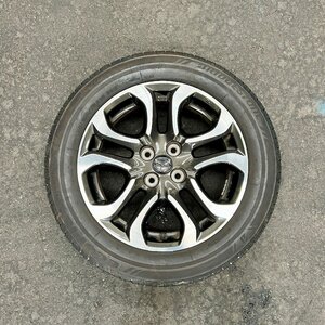 タイヤ付き純正ホイール1本　デミオ　DJ5FS　ガンメタ×ポリッシュ　9965 40 5560　16×5 1/2J　+40　185/60R16　2020年製　1～2ミリ